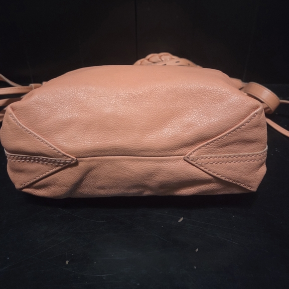 NWT Madewell Piazza Crossbody Bag: Braided Strap Edition, Coral/Salmon Leather - Picture 11 of 16